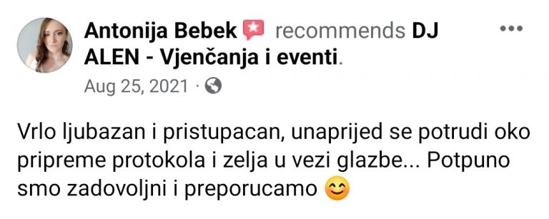 tražite DJ za vjenčanja Zagreb Osijek event DJ