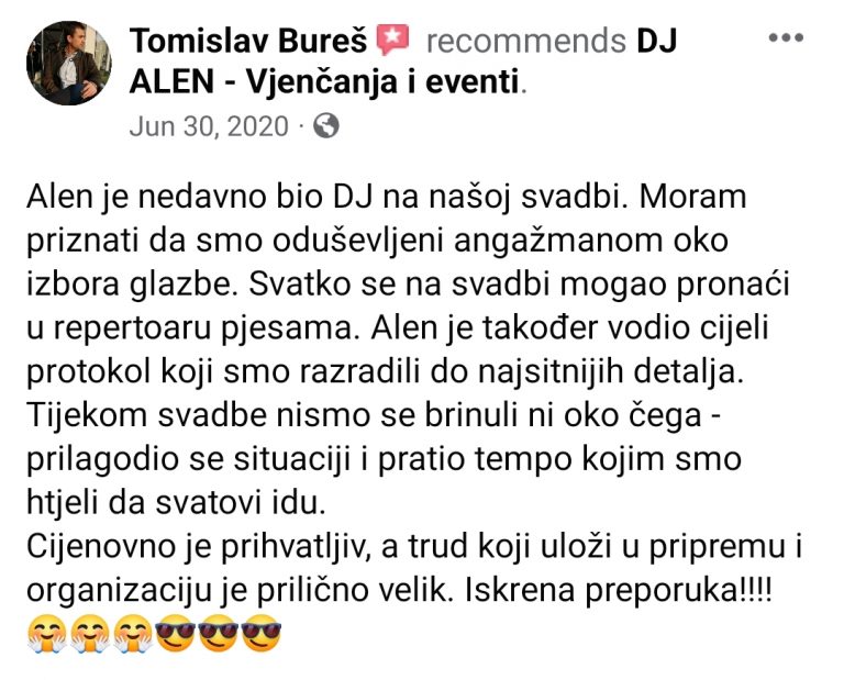 tražite DJ za vjenčanja Zagreb Osijek event DJ