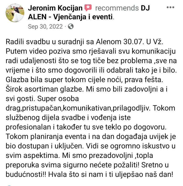 tražite DJ za vjenčanja Zagreb Osijek event DJ