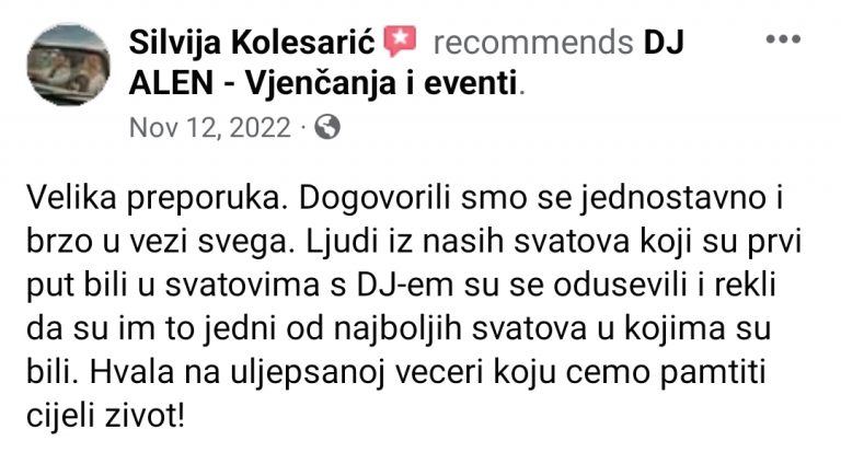 tražite DJ za vjenčanja Zagreb Osijek event DJ
