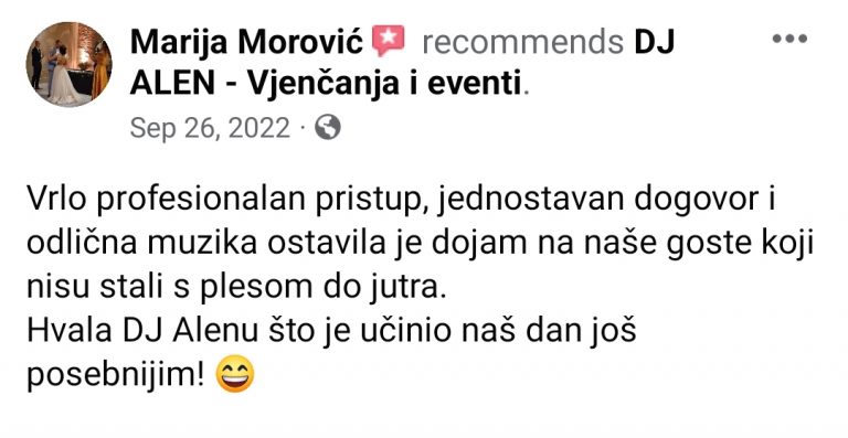 tražite DJ za vjenčanja Zagreb Osijek event DJ