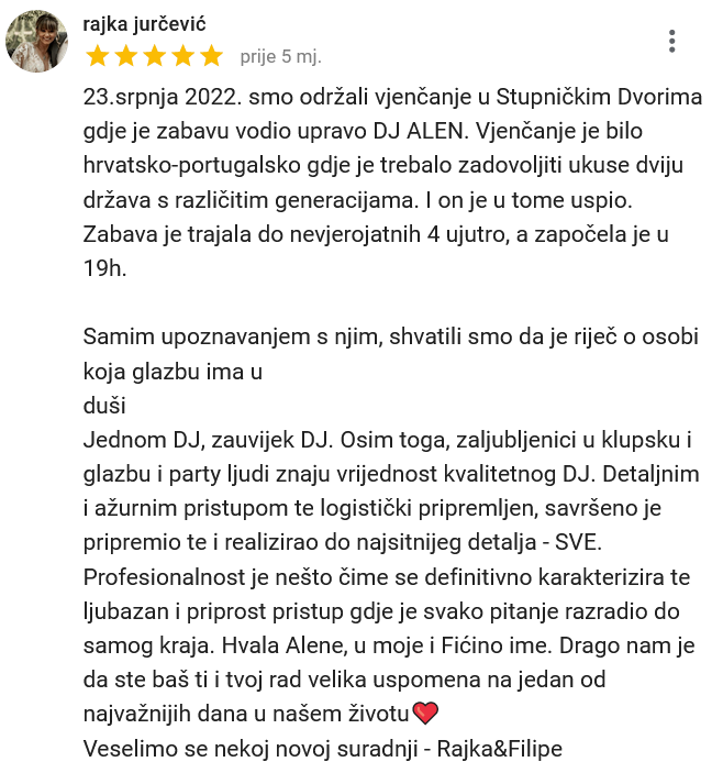 tražite DJ za vjenčanja Zagreb Osijek event DJ