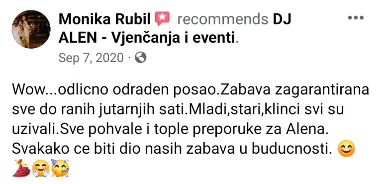 tražite DJ za vjenčanja Zagreb Osijek event DJ