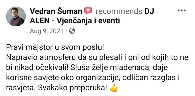 tražite DJ za vjenčanja Zagreb Osijek event DJ