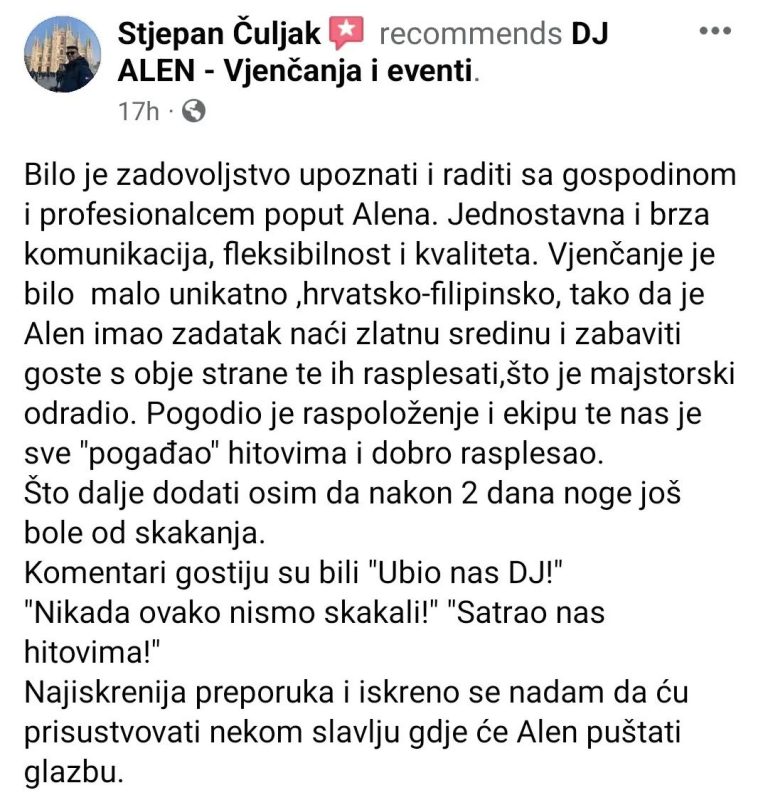 tražite DJ za vjenčanja Zagreb Osijek event DJ
