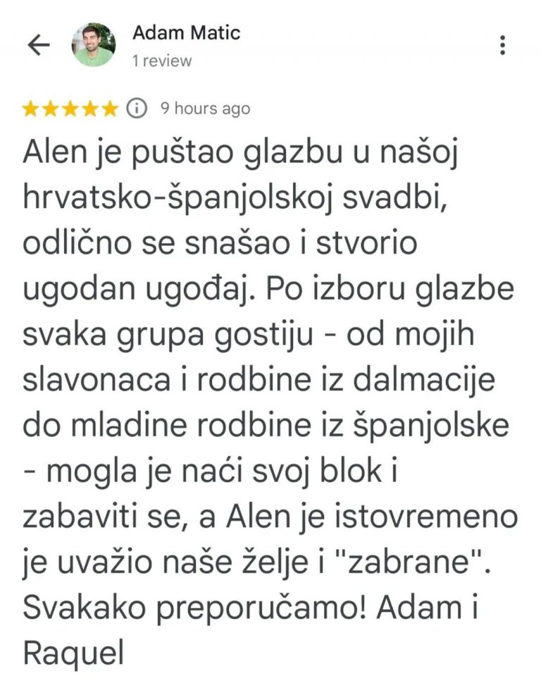 tražite DJ za vjenčanja Zagreb Osijek event DJ
