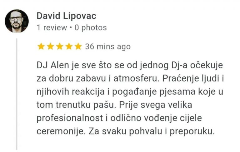 tražite DJ za vjenčanja Zagreb Osijek event DJ