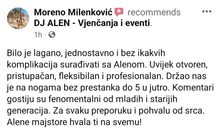 tražite DJ za vjenčanja Zagreb Osijek event DJ