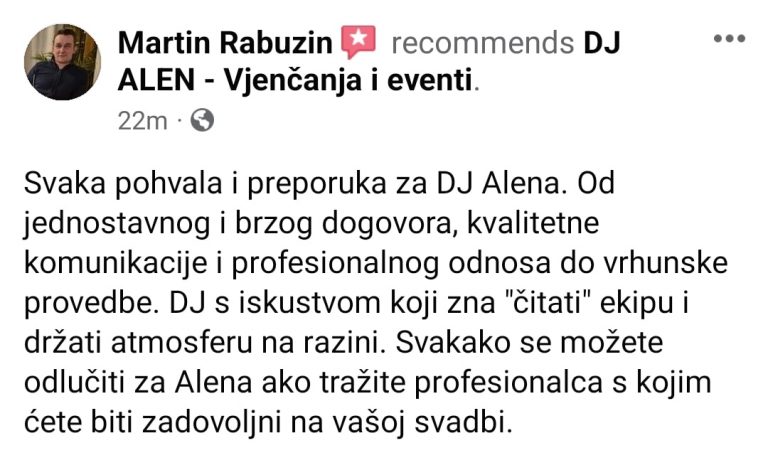 tražite DJ za vjenčanja Zagreb Osijek event DJ