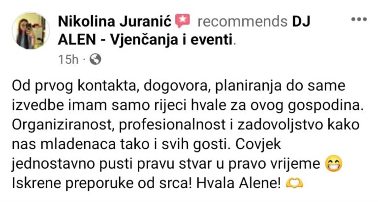 tražite DJ za vjenčanja Zagreb Osijek event DJ