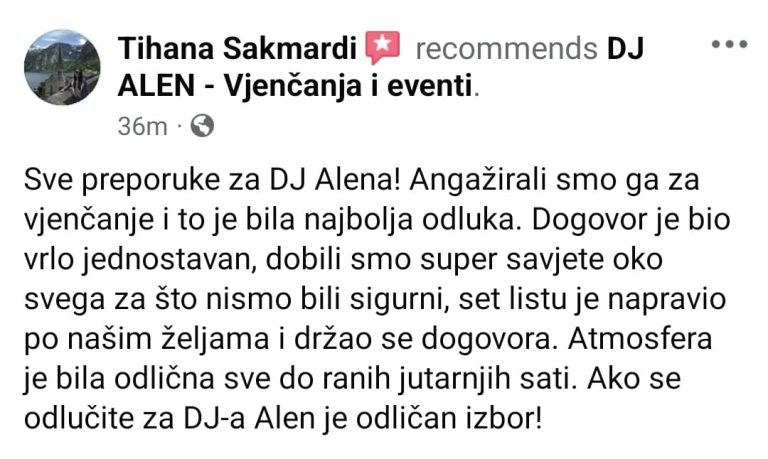 tražite DJ za vjenčanja Zagreb Osijek event DJ