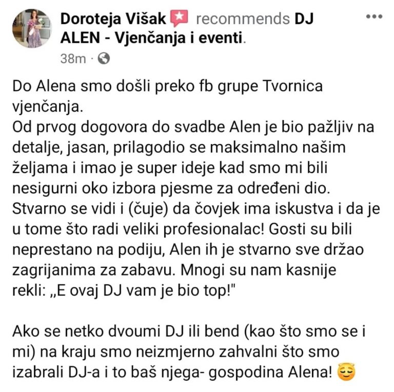 tražite DJ za vjenčanja Zagreb Osijek event DJ
