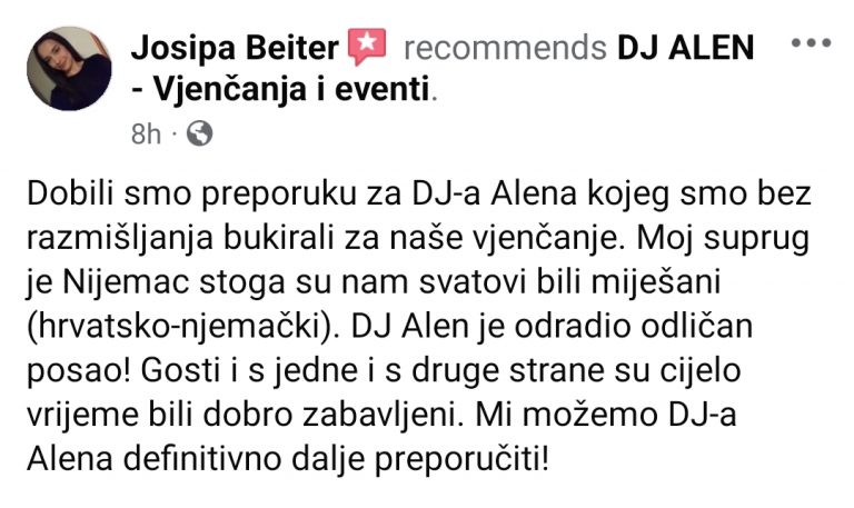 tražite DJ za vjenčanja Zagreb Osijek event DJ